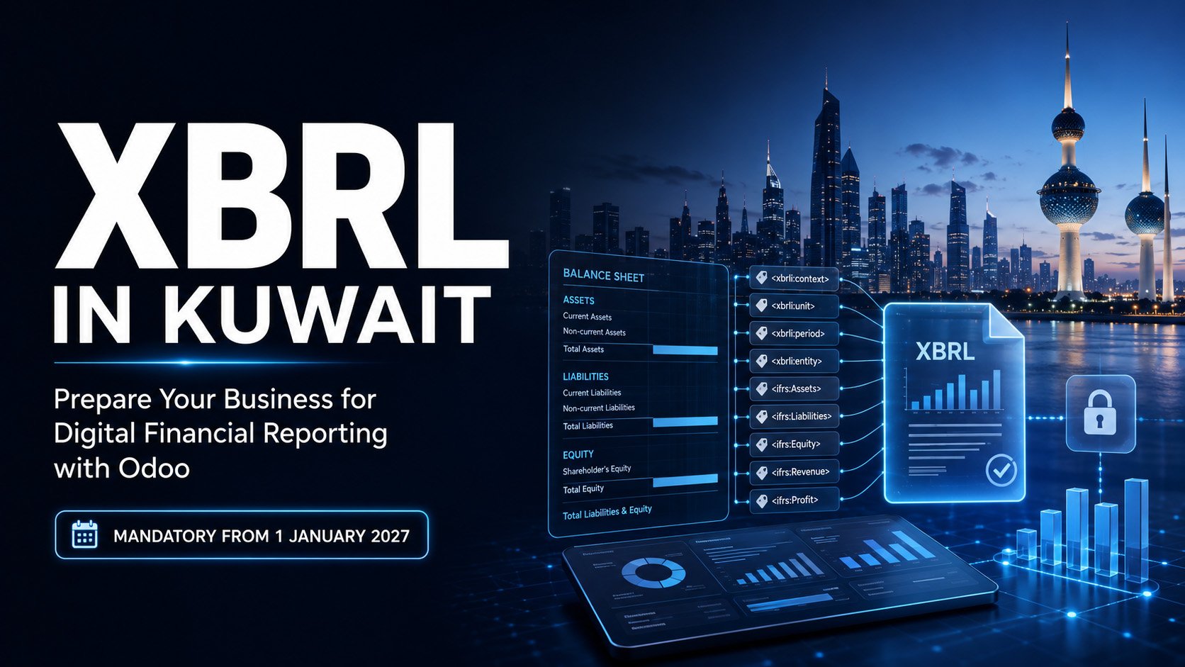 XBRL in Kuwait: Prepare Your Business for Digital Financial Reporting with Odoo